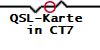 QSL-Karte 
in CT7
