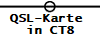 QSL-Karte 
in CT8